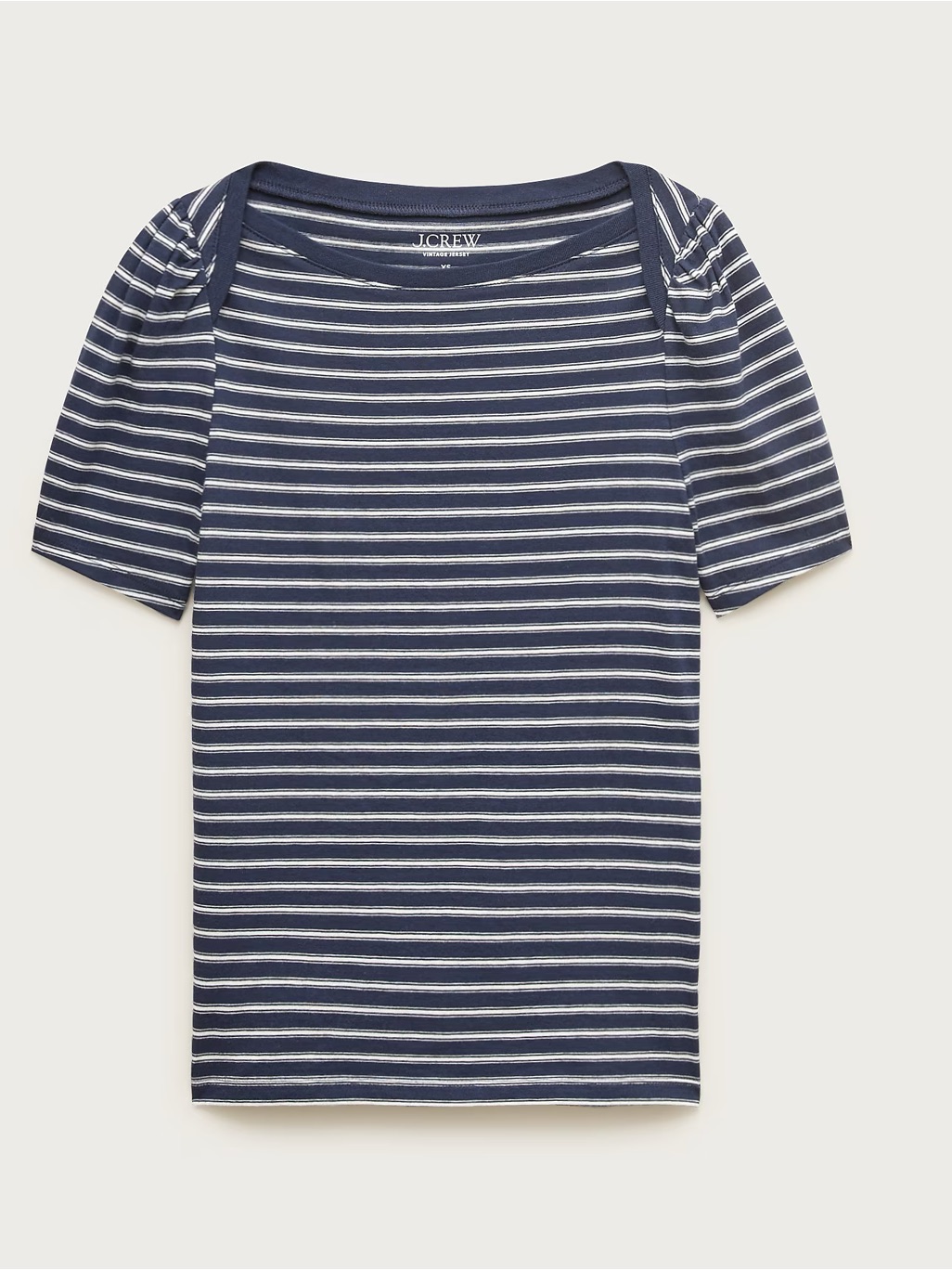 Nwt Jcrew Striped Puff Sleeve T-Shirt, Size S